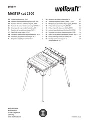 wolfcraft MASTER cut 2200 Traducción Del Manual De Instrucciones Original