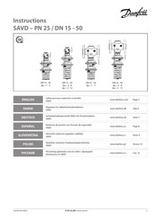 Danfoss SAVD - DN 50 Instrucciones