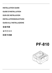 Kyocera PF-810 Guia De Instalacion