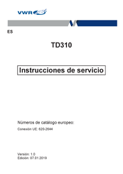 VWR TD310 Instrucciones De Servicio