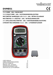 Velleman DVM851 Manual Del Usuario