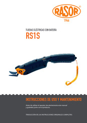 RASOR RS1S Instrucciones De Uso Y Mantenimiento