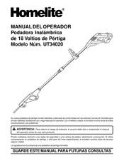 Homelite UT34020 Manual Del Operador