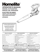 Homelite UT42101 Manual Del Operador