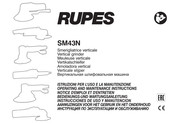 Rupes SM43N Instrucciones De Uso Y Manutención