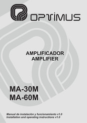 Opvimus MA-30M Manual De Instalación Y Funcionamiento