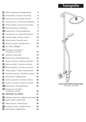Hansgrohe Croma Select S 280 1jet Showerpipe 26557000 Modo De Empleo/Instrucciones De Montaje