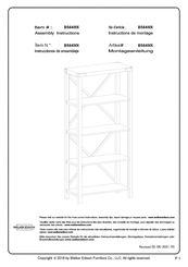 Walker Edison BS64MX Instrucciones De Ensamblaje