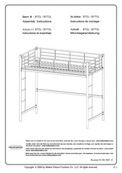 Walker Edison BTOL Instrucciones De Ensamblaje