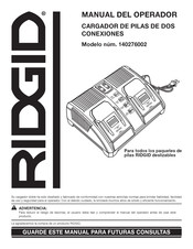 Rigid 140276002 Manual Del Operador