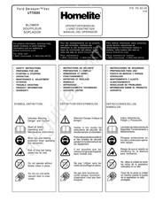 Homelite UT72020 Manual Del Operador