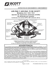 Scott Safety AIR-PAK 75 2.2 Instructivo De Funcionamiento Y Mantenimiento