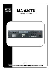 DAP Audio MA-630TU Manual Del Usuario