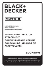 Black and Decker MATRIX BDCMTHVI Manual De Instrucciones