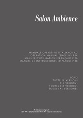 Salon Ambience Soho WU/750 Manual