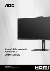 AOC CU34V5CW/BK Manual Del Usuario