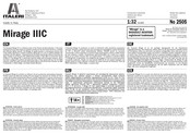 Italeri Mirage IIIC Manual De Instrucciones