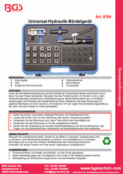 BGS technic 8704 Instrucciones De Uso