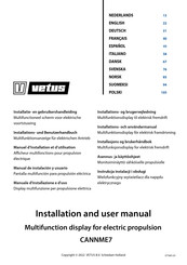 Vetus CANNME7 Manual De Instalación Y Usuario