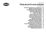 Hach TitraLab pH & acid analyzer Manual Básico Del Usuario