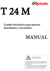 Aprimatic T 24 M Manual