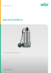 Wilo Drain TSW 32 Instrucciones De Instalación Y Funcionamiento