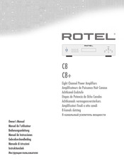 Rotel C8+ Manual De Instrucciones