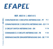 Efapel 40214 Manual Del Usuario