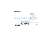 Topcon RL-H3A/B Manual De Instrucciones