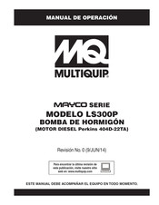 MQ Multiquip MAYCO LS300P Manual De Operación