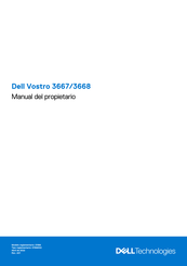 Dell Vostro 3667 Manual Del Propietário