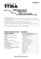 Roland STIKA PLUS STX-8 Manual Del Usuario