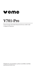 VEME V701-Pro Manual De Instrucciones