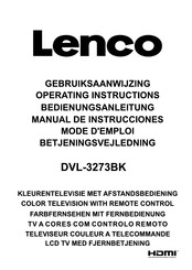 Lenco DVL-3273BK Manual De Instrucciones