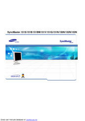 Samsung SyncMaster 151BM Manual De Instrucciones