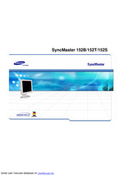 Samsung SyncMaster 152S Manual De Instrucciones