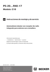 Becker C18 Instrucciones De Montaje Y De Servicio