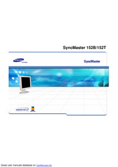 Samsung SyncMaster 152B Manual De Instrucciones