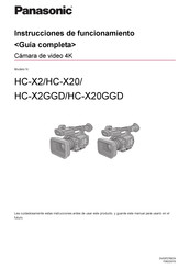 Panasonic HC-X2 Instrucciones De Funcionamiento