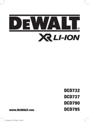 DeWalt DCD732 Traducido De Las Instrucciones Originales