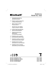 EINHELL TE-CD 18 Li Manual De Instrucciones