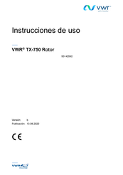 VWR TX-750 Rotor Instrucciones De Uso