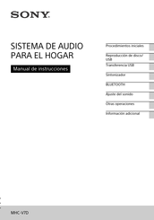 Sony MHC-V7D Manual De Instrucciones