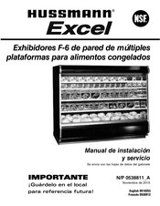 Hussmann Excel F-6 Manual De Instalación Y Servicio