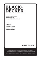 Black and Decker REVCDD12C Manual De Instrucciones