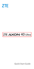 ZTE AXON 40 Ultra Guia De Inicio Rapido