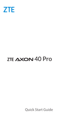 ZTE AXON 40 Pro Guia De Inicio Rapido