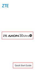 ZTE AXON 30 Ultra Guia De Inicio Rapido