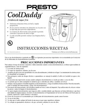 Presto CoolDaddy Instrucciones Y Recetas