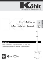 Kohlt STIK 12 Manual Del Usuario